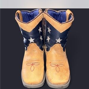 Cody James Toddler Boys’ boots Size 7 USA Flag